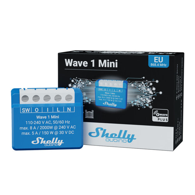 Mini módulo interruptor para automação Z-Wave™ - Shelly