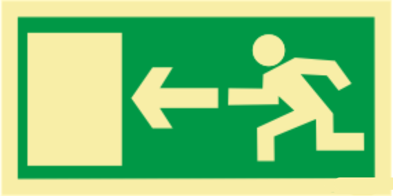 Saída de Emergência - Sentido direita