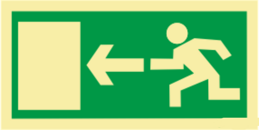 Saída de Emergência - Sentido direita