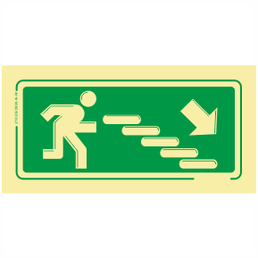 Saída de Emergência - Escadas Sentido baixo/direita