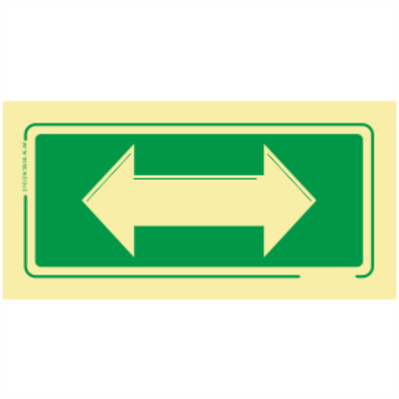 Saída de Emergência - Seta Sentido Bidirecional