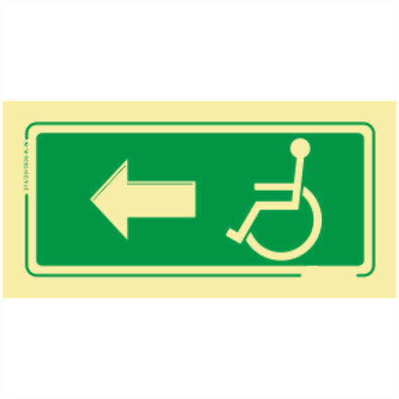 Saída de Emergência - Deficientes Sentido esquerda