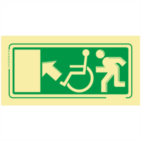 Saída de Emergência - Exterior Geral Sentido Cima/Esquerda