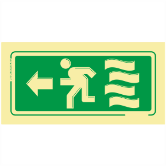 Saída de Emergência - Fogo Sentido Esquerda