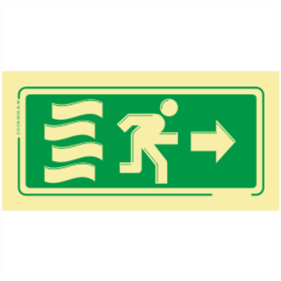 Saída de Emergência - Fogo Sentido Direita