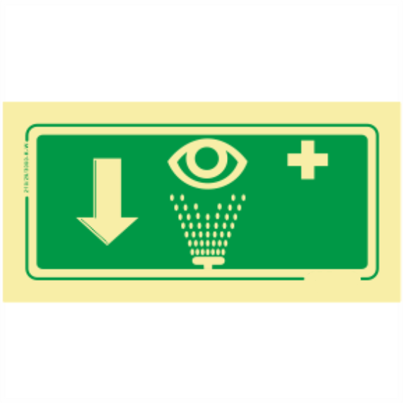 Saída de Emergência - Lava-Olhos Sentido Em Baixo