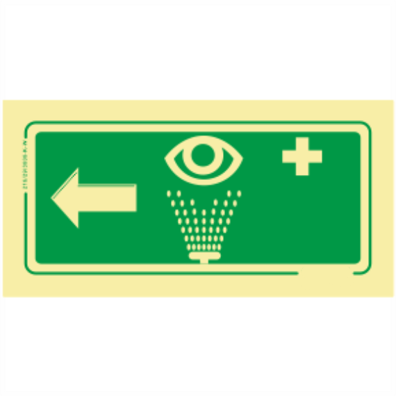 Saída de Emergência - Lava-Olhos Sentido Esquerda