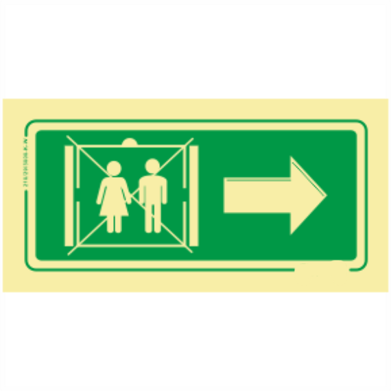 Saída de Emergência - Não Usar o Elevador Sentido Direita