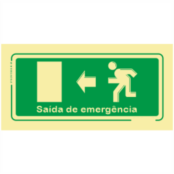 Saída de Emergência - "Saída de Emergência" Exterior Sentido Esquerda