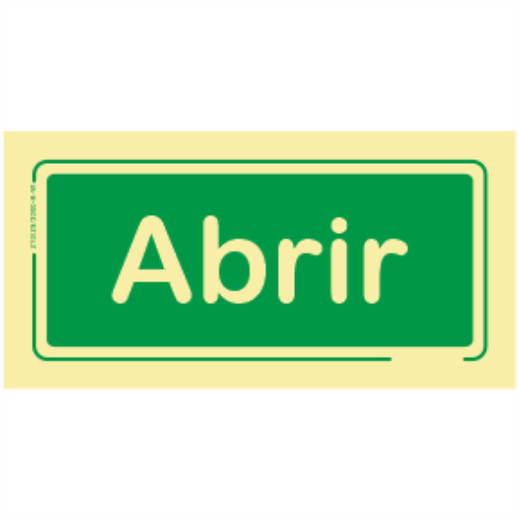 Saída de Emergência - "Abrir"