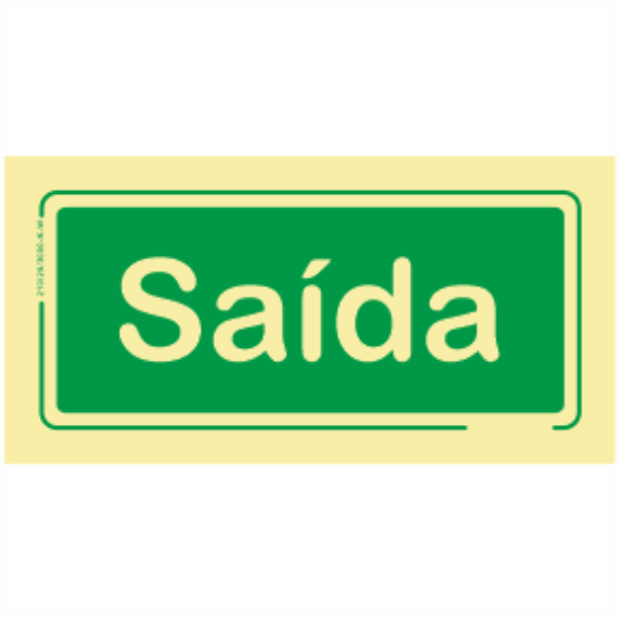 Saída de Emergência - "Saída"