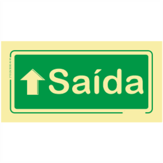 Saída de Emergência - "Saída" Sentido Em Frente