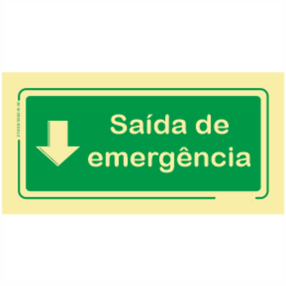 Saída de Emergência - "Saída de Emergência" Sentido Em Baixo