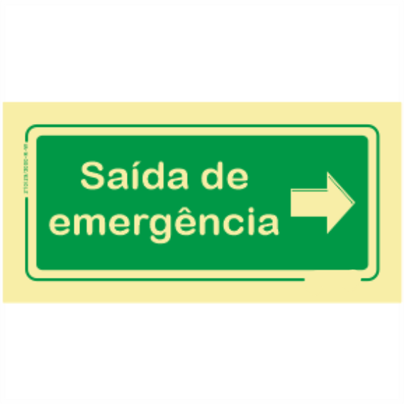 Saída de Emergência - "Saída de Emergência" Sentido Direita