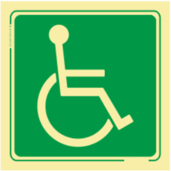 Saída de Emergência - Deficientes Sentido Direita
