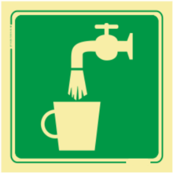 Saída de Emergência - Água potável