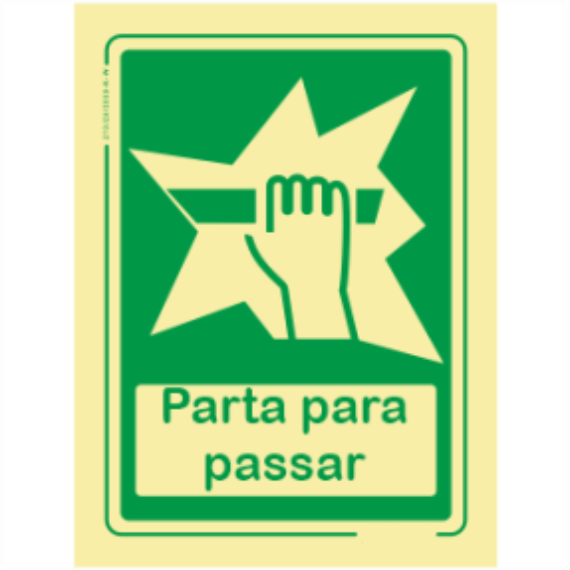 Sinal de Emergêrncia - "Parta para passar"