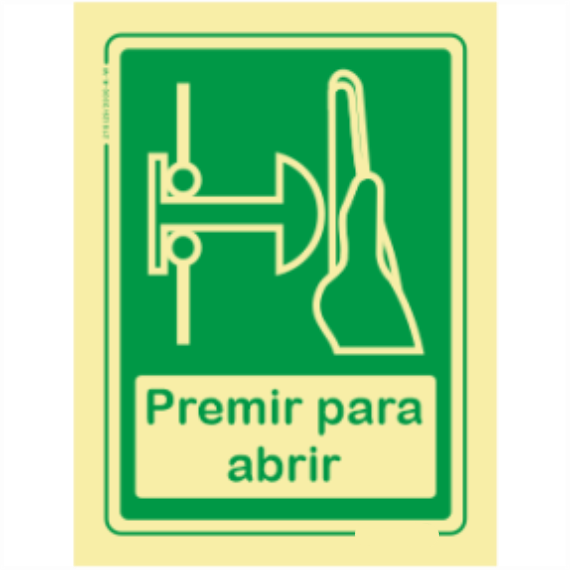Saída de Emergência - "Premir para abrir"