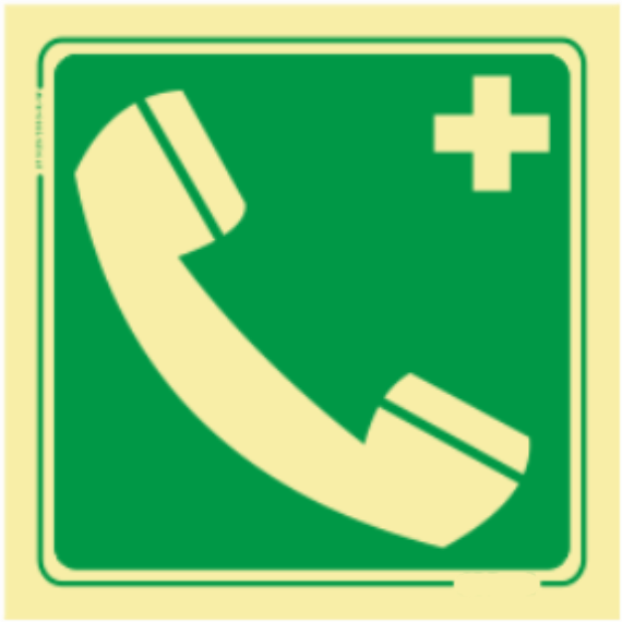 Saída de Emergência - Telefone de primeiros socorros