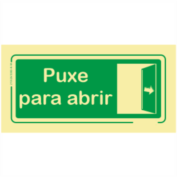 Saída de Emergência - "Puxe para abrir"