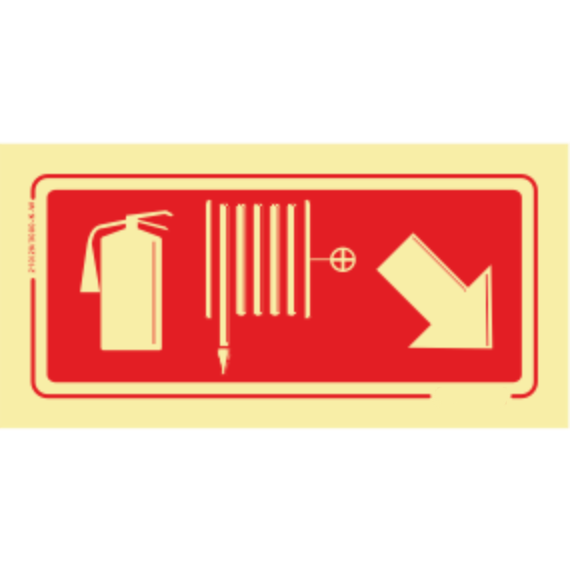 Segurança Contra Incêndio - Boca de incêndio / Extintor sentido para baixo direita