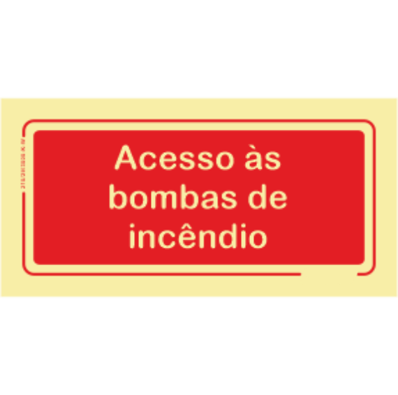 Segurança Contra Incêndio - "Acesso às bombas de incêndio"