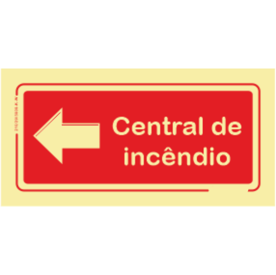 Segurança Contra Incêndio - "Central de incêndio" sentido esquerda