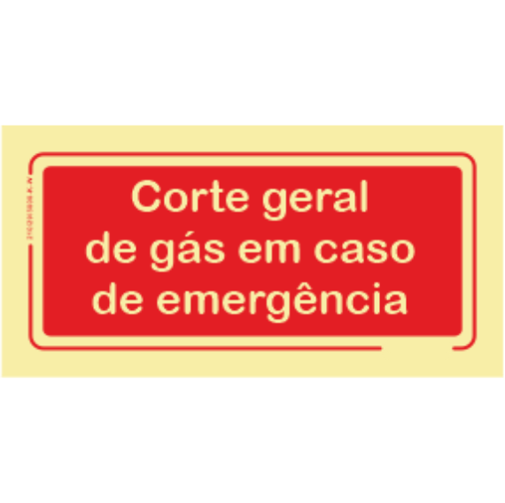 Segurança Contra Incêndio - "Corte geral de gás em caso de emergência"