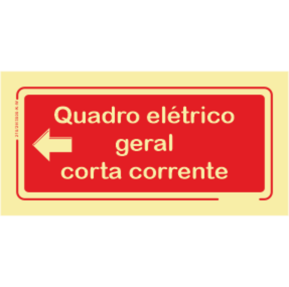 Segurança Contra Incêndio - "Quadro elétrico geral corta corrente" sentido esquerda
