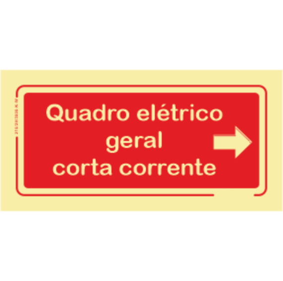 Segurança Contra Incêndio - "Quadro elétrico geral corta corrente" sentido direita