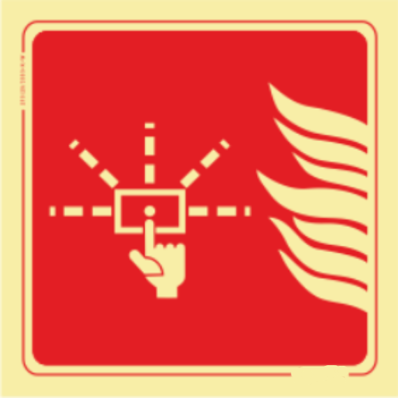 Segurança Contra Incêndio - Botoneira de alarme chamas