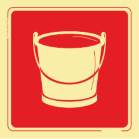 Segurança Contra Incêndio - Balde para uso contra incêndios