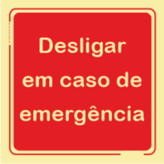 Segurança Contra Incêndio - "Desligar em caso de emergência"