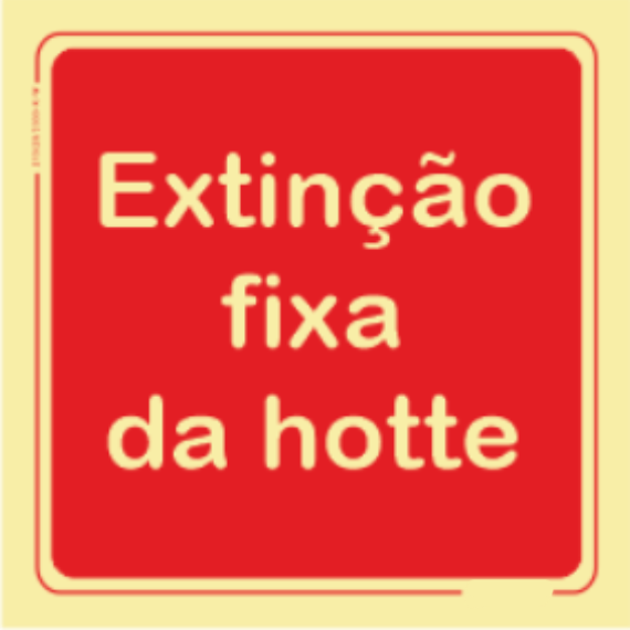 Segurança Contra Incêndio - "Extinção fixa da hotte"