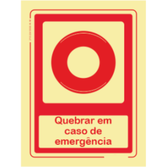 Segurança Contra Incêndio - "Quebrar em caso de emergência"