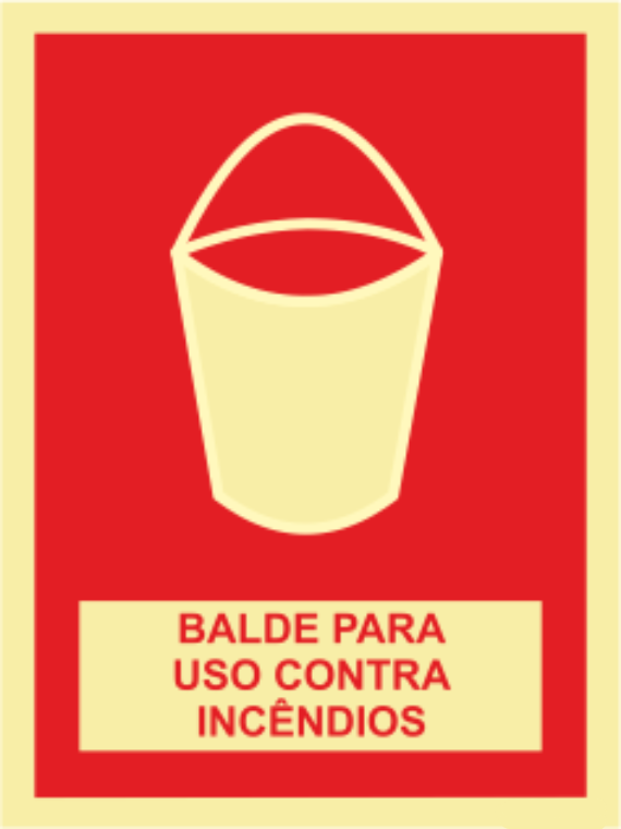 Segurança Contra Incêndio - "Balde para uso ontra incêndios"