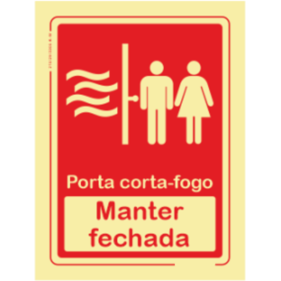 Segurança Contra Incêndio - "Porta corta fogo" "Manter fechada"