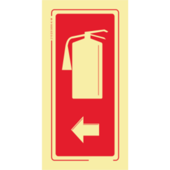 Segurança Contra Incêndio - Extintor sentido esquerda