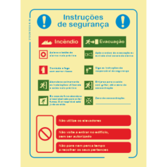 Segurança Contra Incêndio - "Instruções de segurança"