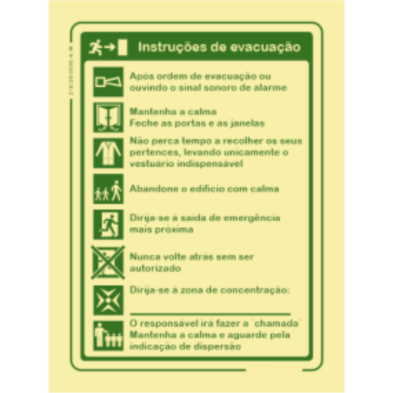 Segurança Contra Incêndio - "Instruções de evacuação"