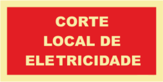 Segurança Contra Incêndio - "Corte local de eletricidade"