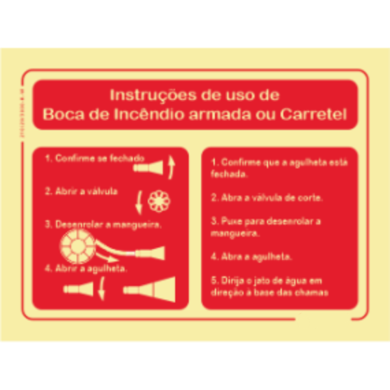 Segurança Contra Incêndio - "Instruções de uso de Boca de incêndio armada ou Carretel"