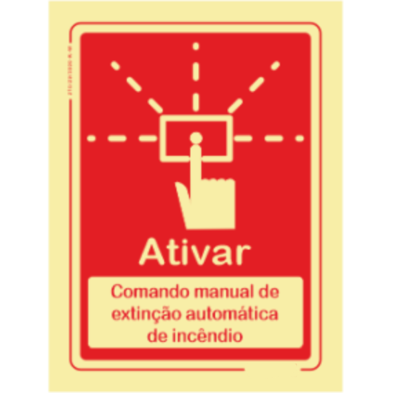 Segurança Contra Incêndio - "Ativar" "Comando manual de extinção automática de incêndio"