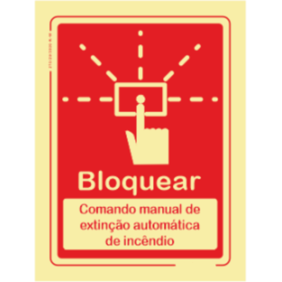 Segurança Contra Incêndio - "Bloquear" "Comando manual de extinção automática de incêndio"