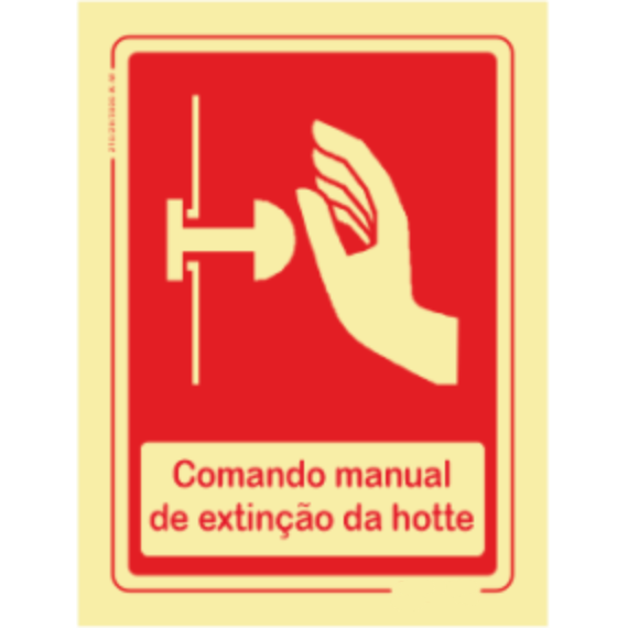 Segurança Contra Incêndio - "Comando manual da extinção da hotte"