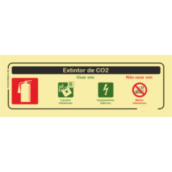 Segurança Contra Incêndio - "Extintor Nº" "Extintor de co2"