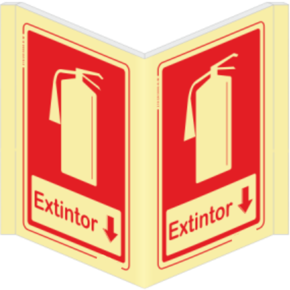 Sinais Panorâmicos - Extintor sentido baixo