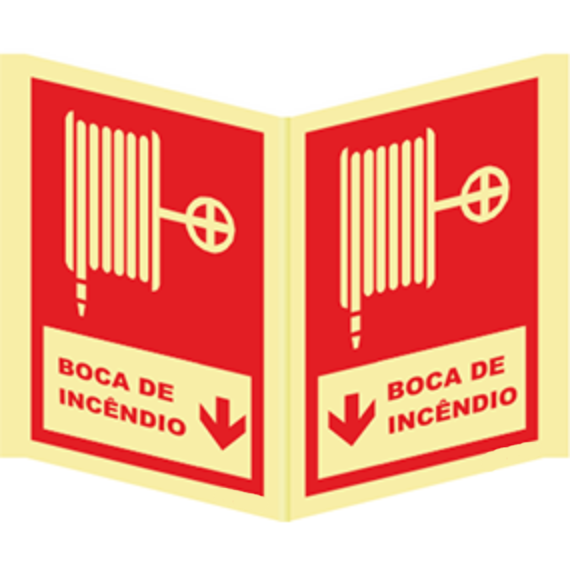Sinais Panorâmicos - Boca de incêndio sentido baixo