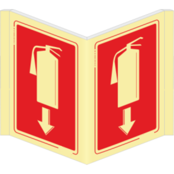 Sinais Panorâmicos - Extintor sentido baixo