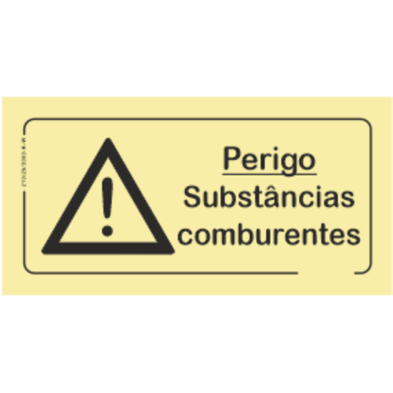 Perigo - "Perigo - substânias comburentes"